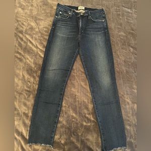AGOLDE Sophie High Rise  Skinny Jean With Raw Hem Sz 31